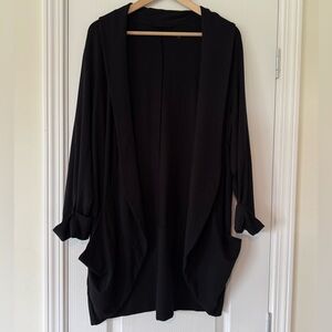 Eileen Fisher Cuffed Sleeve Long Cardigan